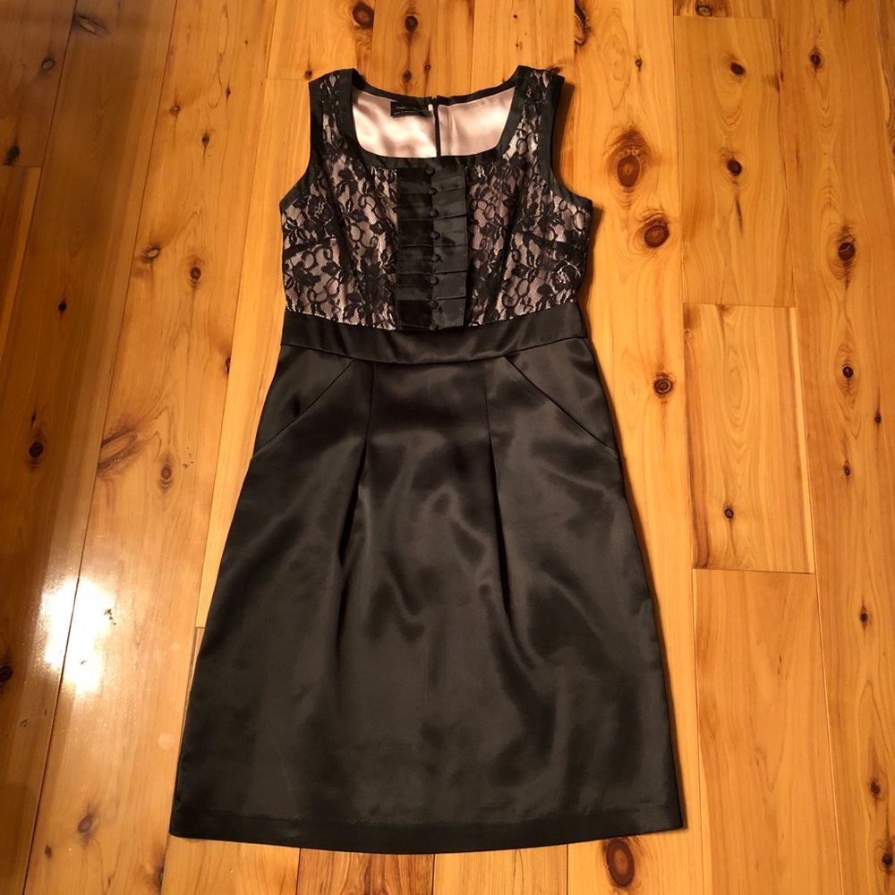 Max and Cleo Satin and Lace Cocktail Dress